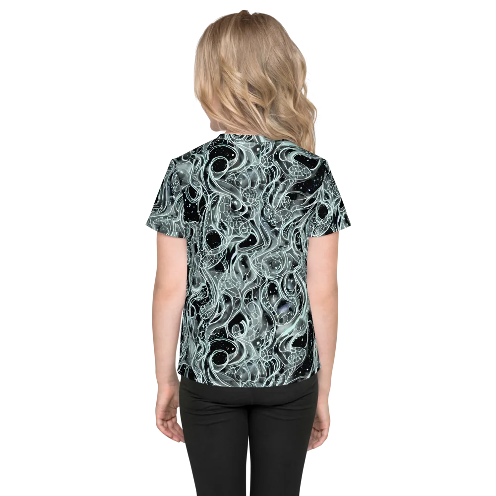 Void Cascade on Kids Crew Neck T-Shirt — Back