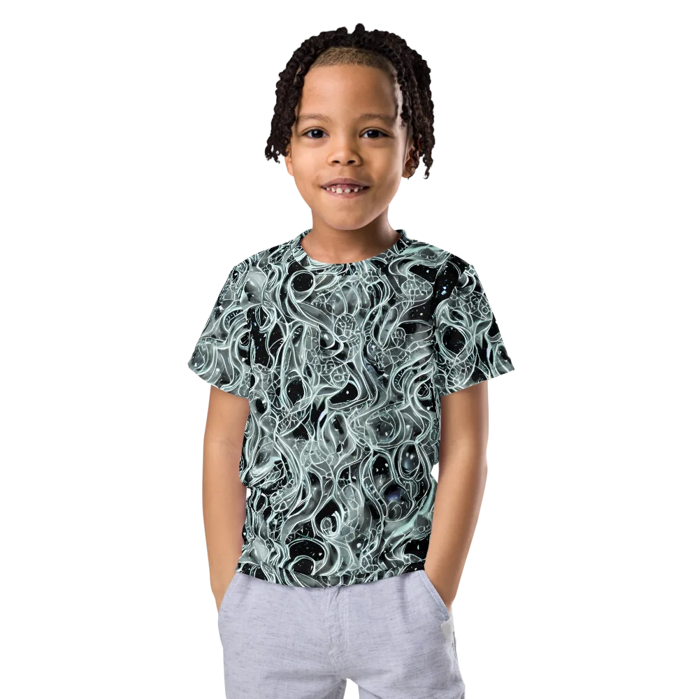 Void Cascade on Kids Crew Neck T-Shirt — Front