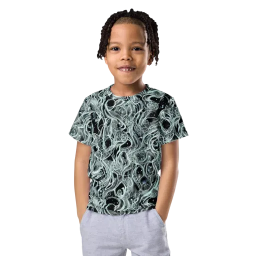 Void Cascade on a Kids Crew Neck T-Shirt