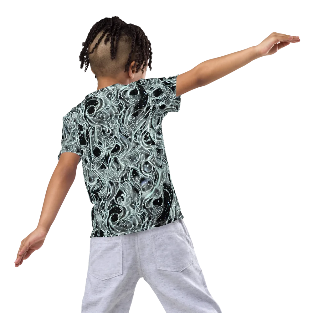 Void Cascade on Kids Crew Neck T-Shirt — Back