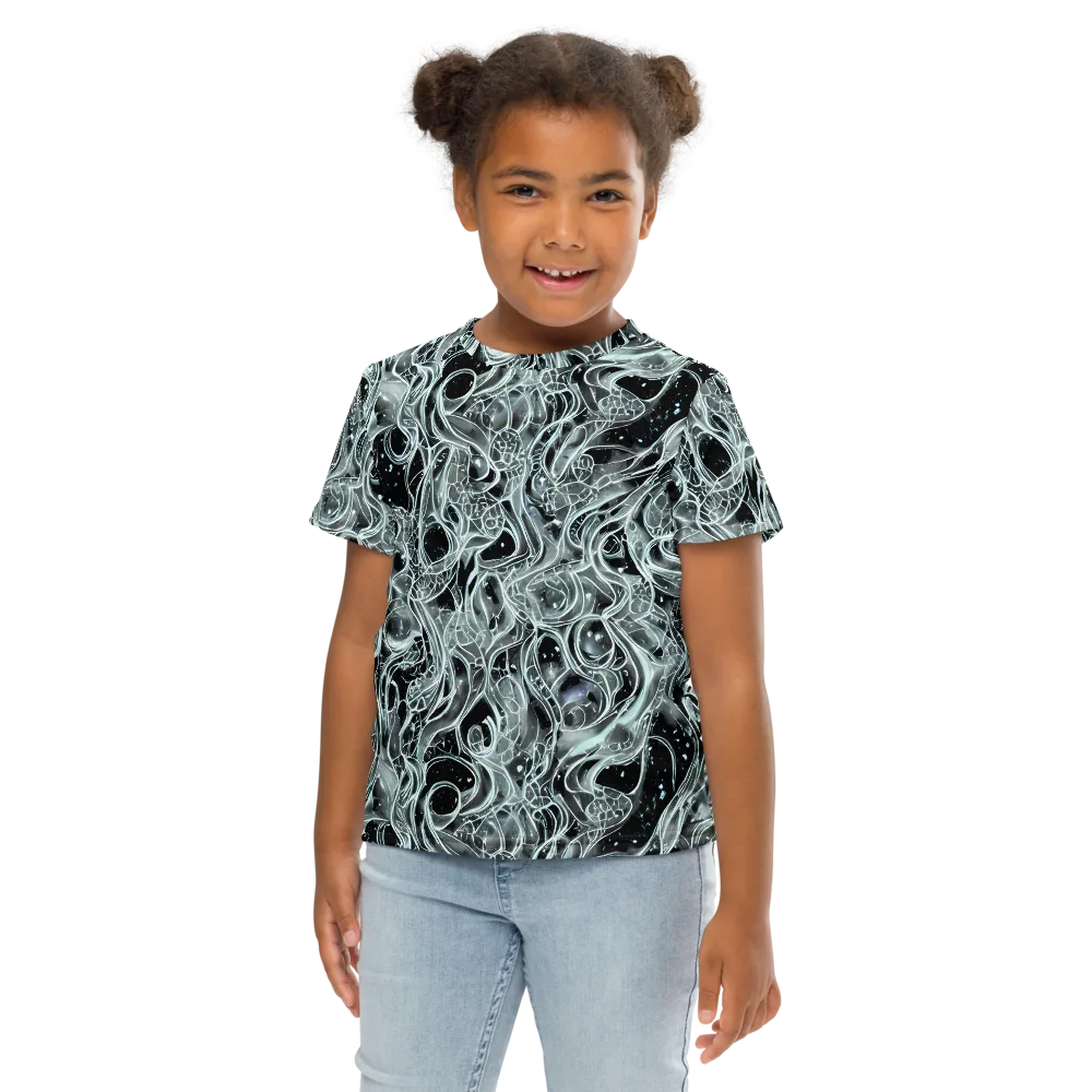 Void Cascade on Kids Crew Neck T-Shirt — Front