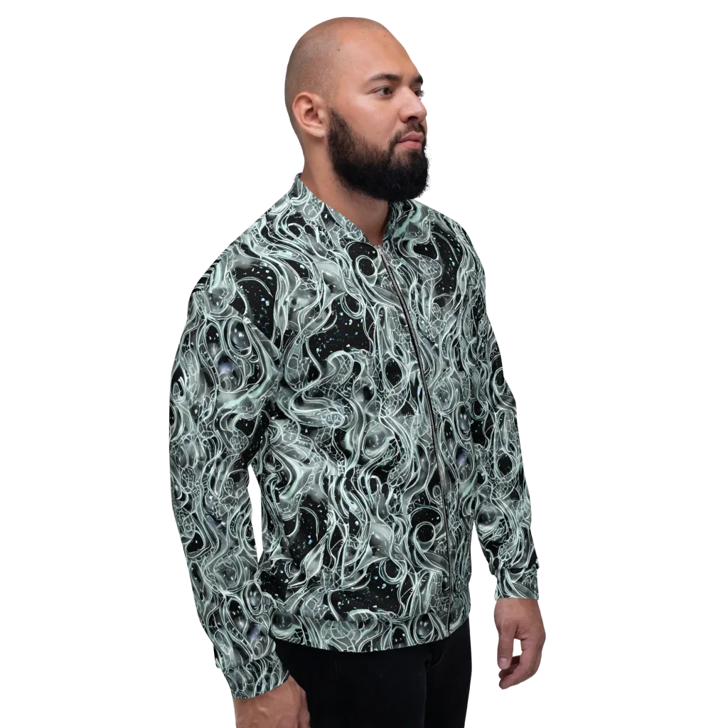 Void Cascade on Bomber Jacket — Right