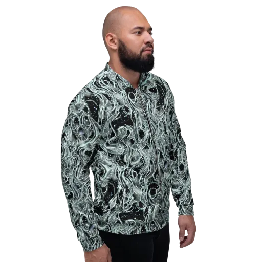 Void Cascade on a Bomber Jacket