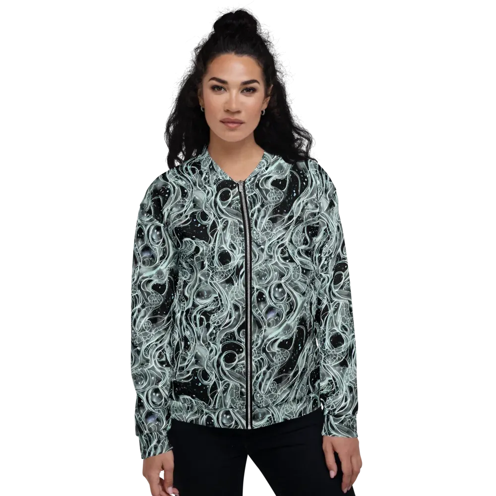 Void Cascade on Bomber Jacket — Front