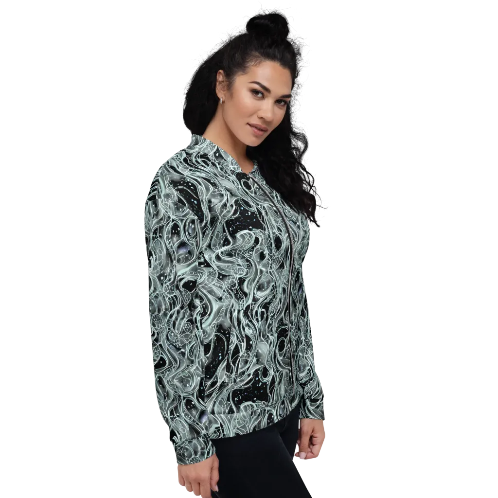 Void Cascade on Bomber Jacket — Right
