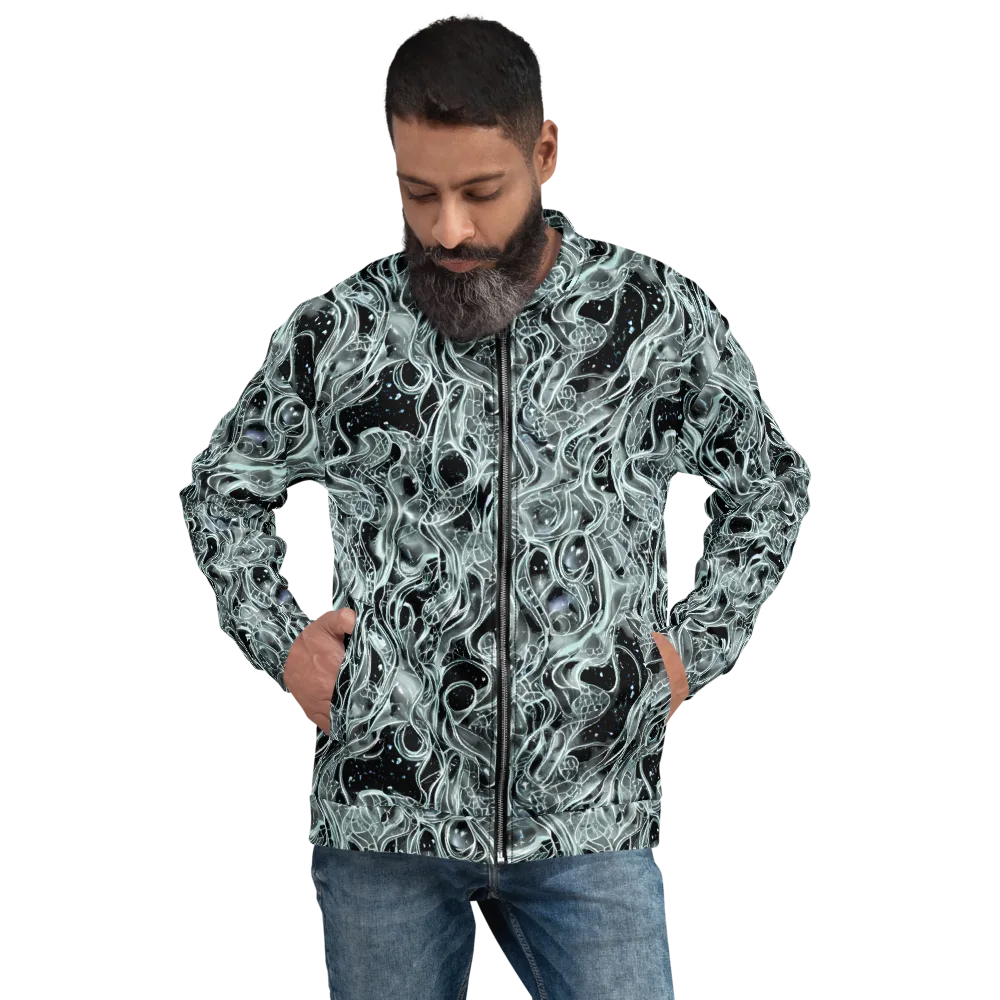 Void Cascade on Bomber Jacket — Front
