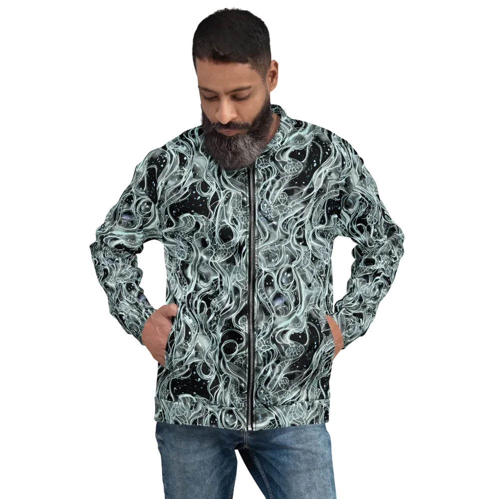 Void Cascade on Bomber Jacket — Front