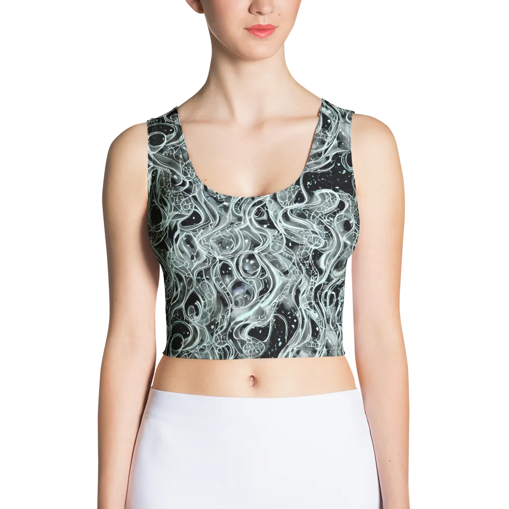 Void Cascade on Crop Top — Front