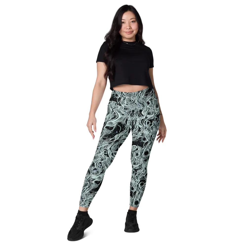 Void Cascade on Leggings with Pockets — Front