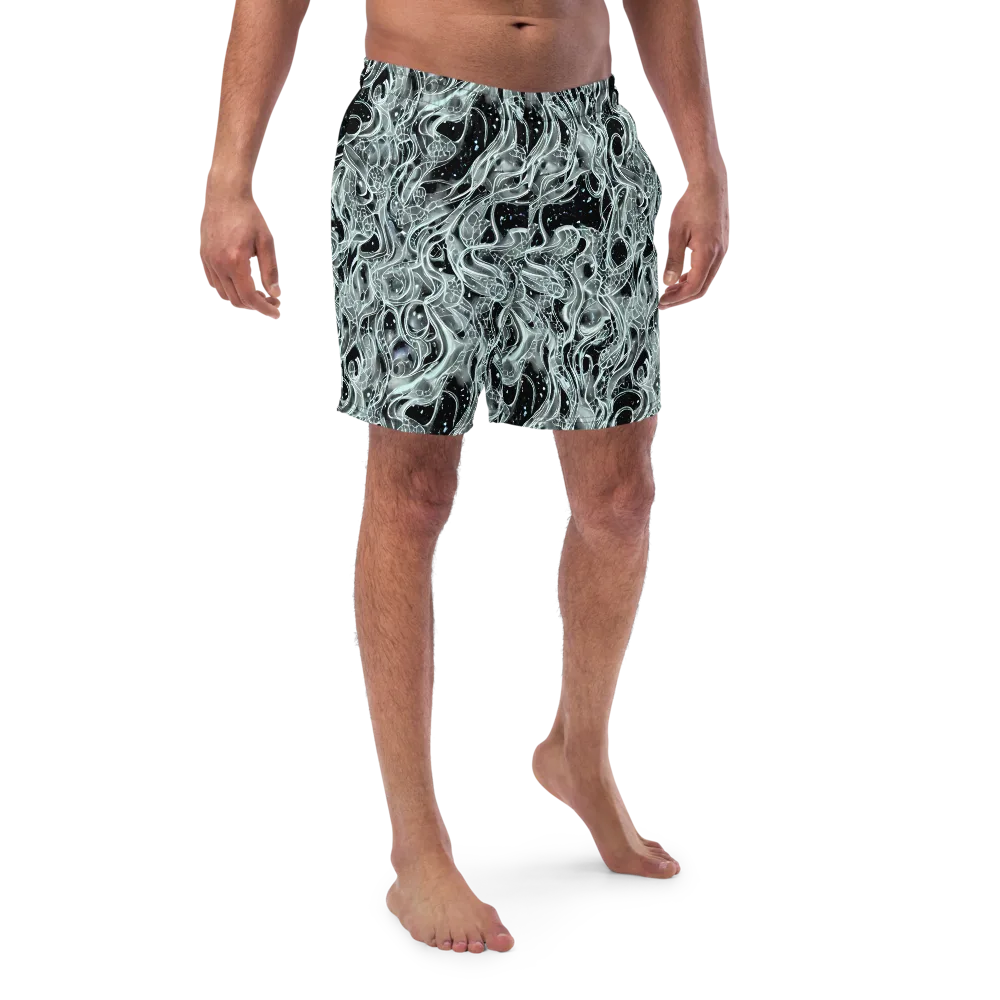 Void Cascade on Swim Trunks — Front