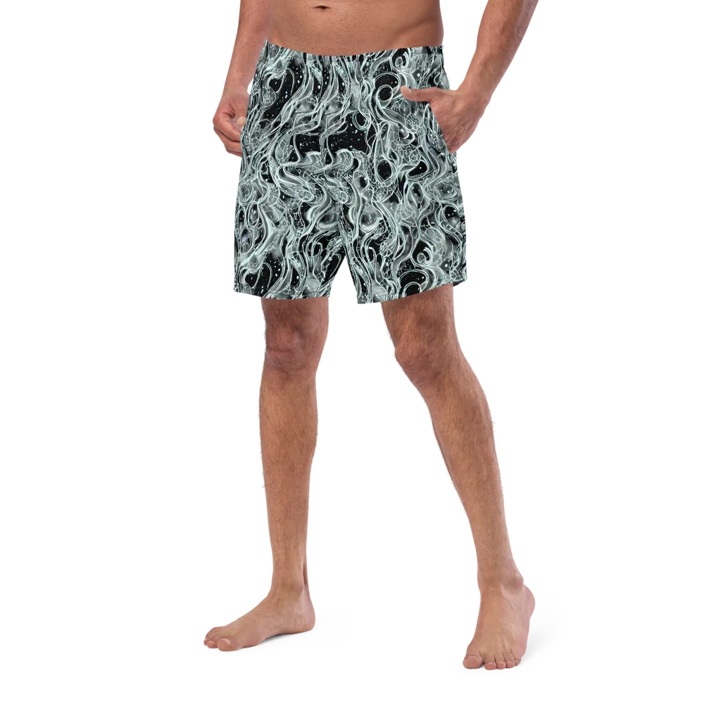 Void Cascade on Swim Trunks — Left Front