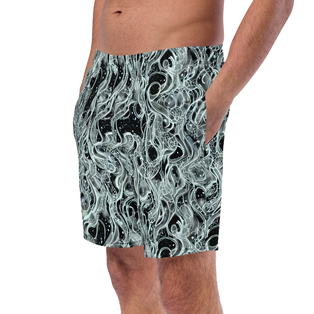 Void Cascade on Swim Trunks — Left Front