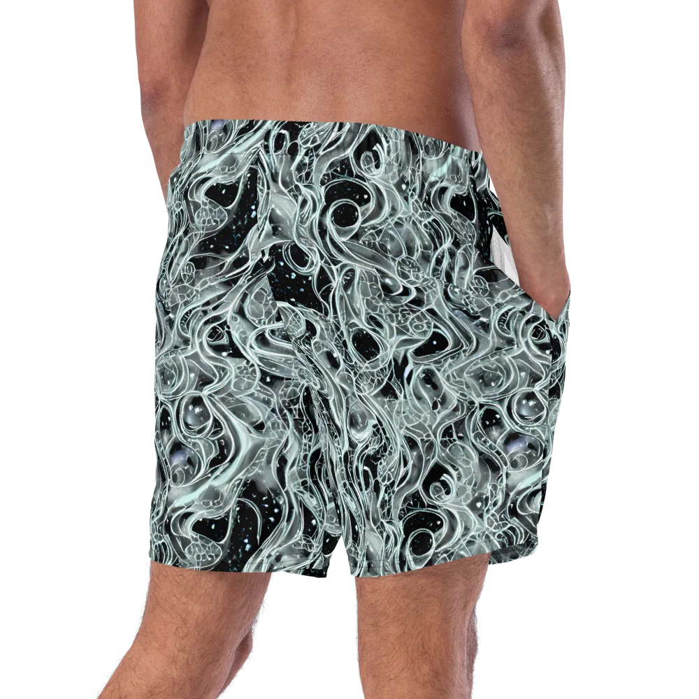Void Cascade on Swim Trunks — Right Back