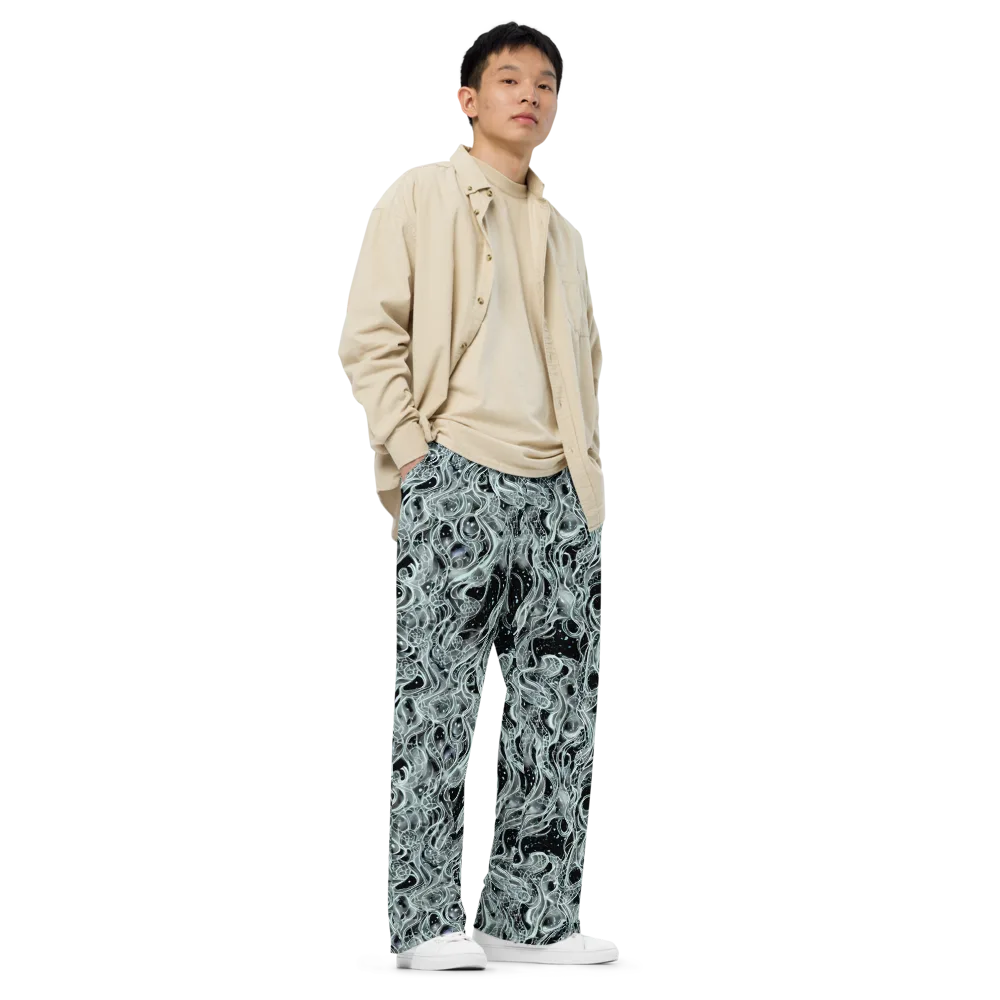 Void Cascade on Wide-Leg Pants — Right Front