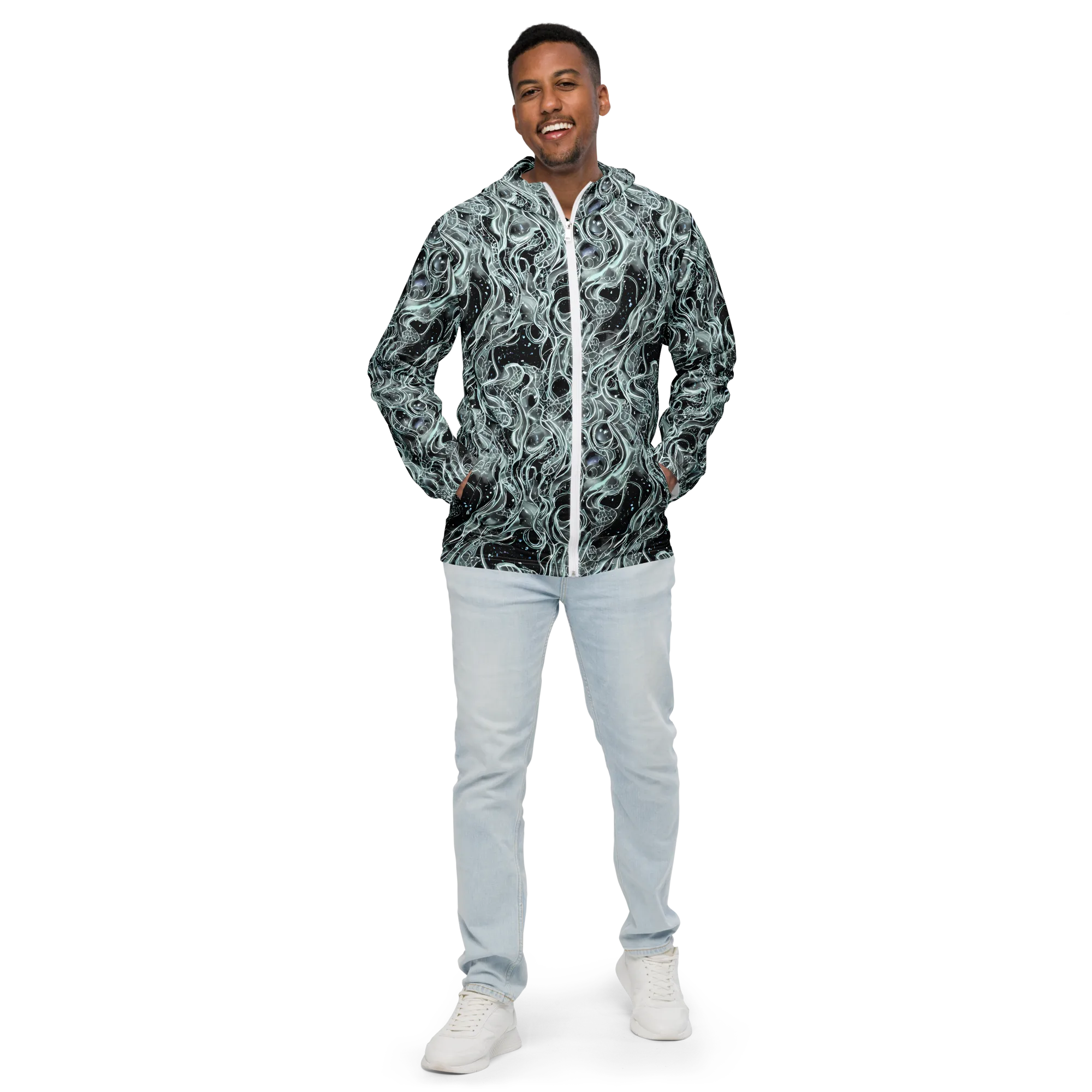 Void Cascade on Men's Windbreaker — Front