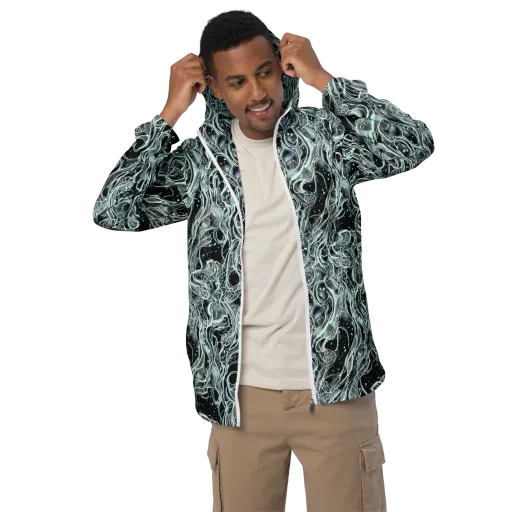 Void Cascade on a Men's Windbreaker