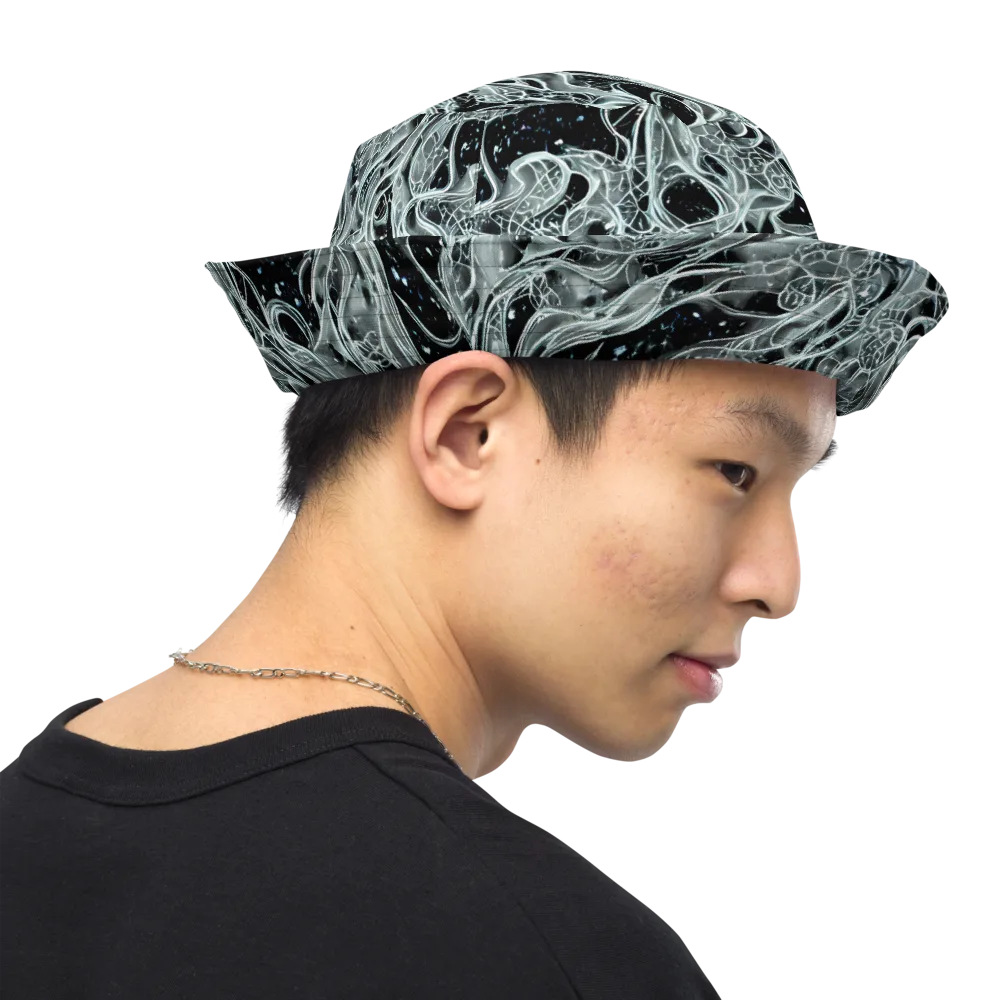 Void Cascade on Reversible Bucket Hat — Right Outside