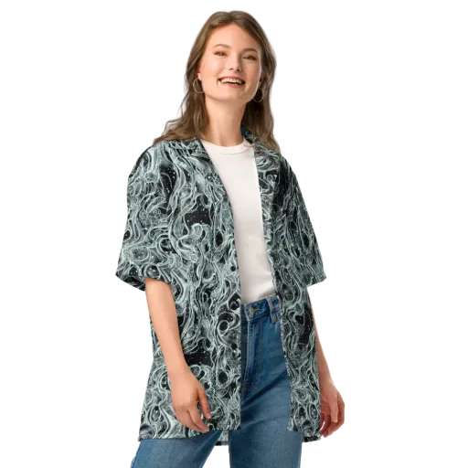 Void Cascade on a Button Shirt