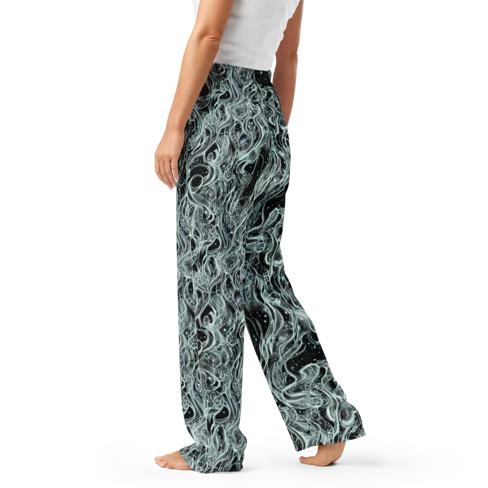 Void Cascade on Women's Pajama Pants — Left
