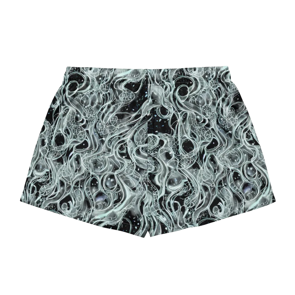 Void Cascade on Women's Pajama Shorts — Back