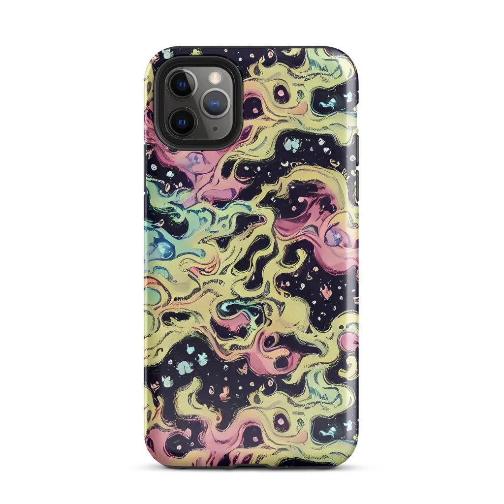 Neon Ink Tide on Tough Case for iPhone® — Front