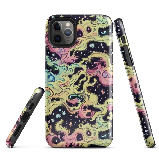 Neon Ink Tide on a Tough Case for iPhone®