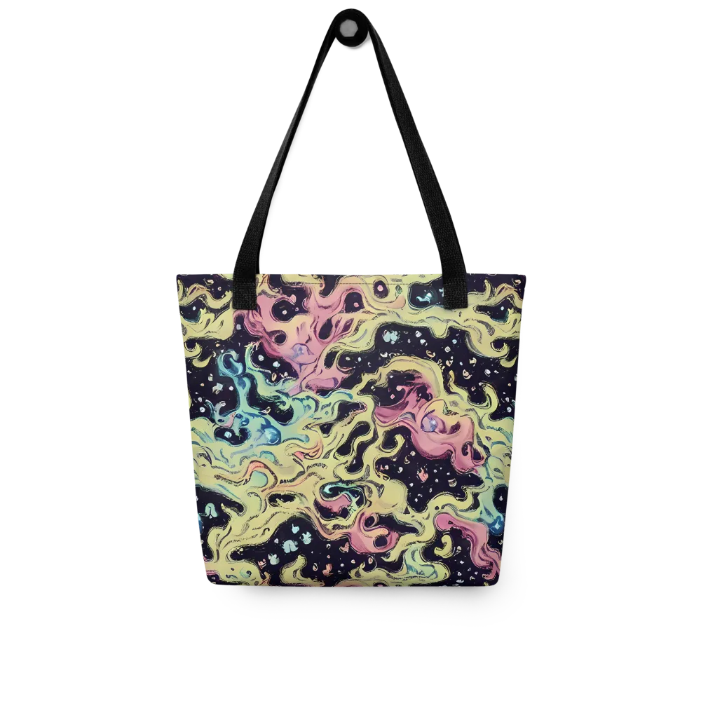 Neon Ink Tide on Tote Bag — Front