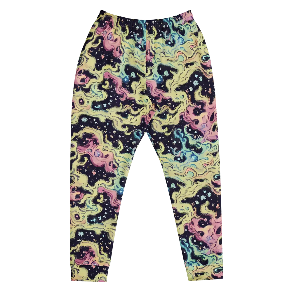 Neon Ink Tide on Men's Joggers — Front