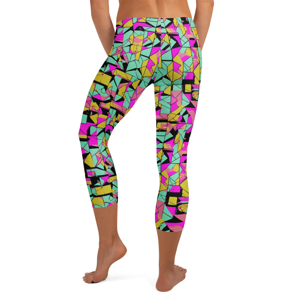 Prism Riot on Capri Leggings — Back
