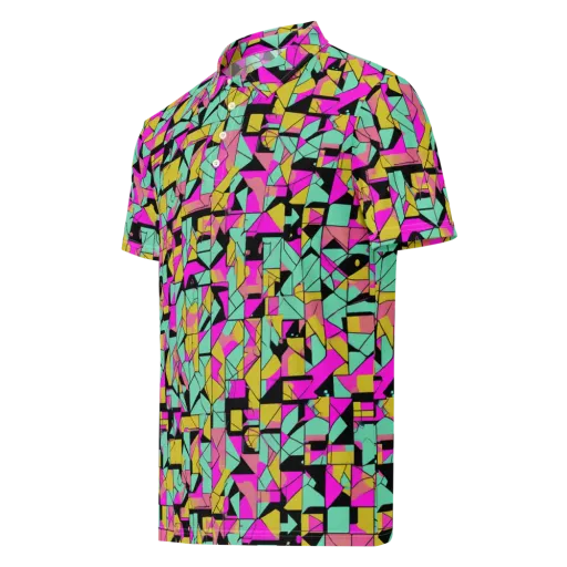 Prism Riot on a Men's Slim Fit Polo Shirt