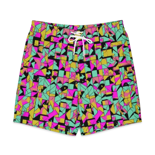 Prism Riot on a Men's Board Shorts
