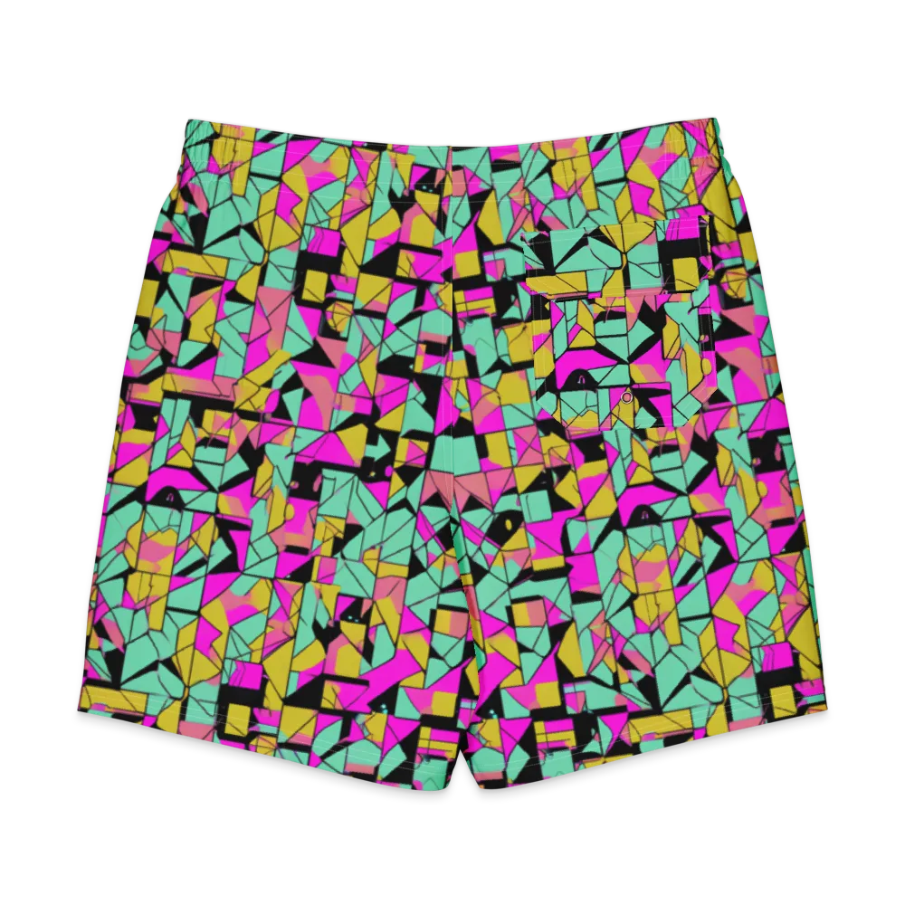 Prism Riot on Men's Board Shorts — Back