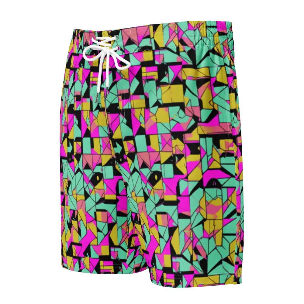 Prism Riot on Men's Board Shorts — Front