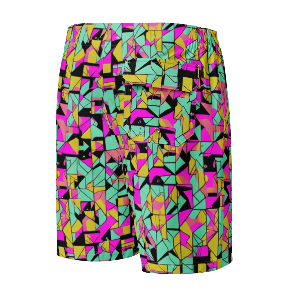 Prism Riot on Men's Board Shorts — Back