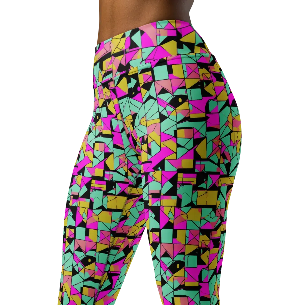 Prism Riot on Yoga Leggings — Left Front