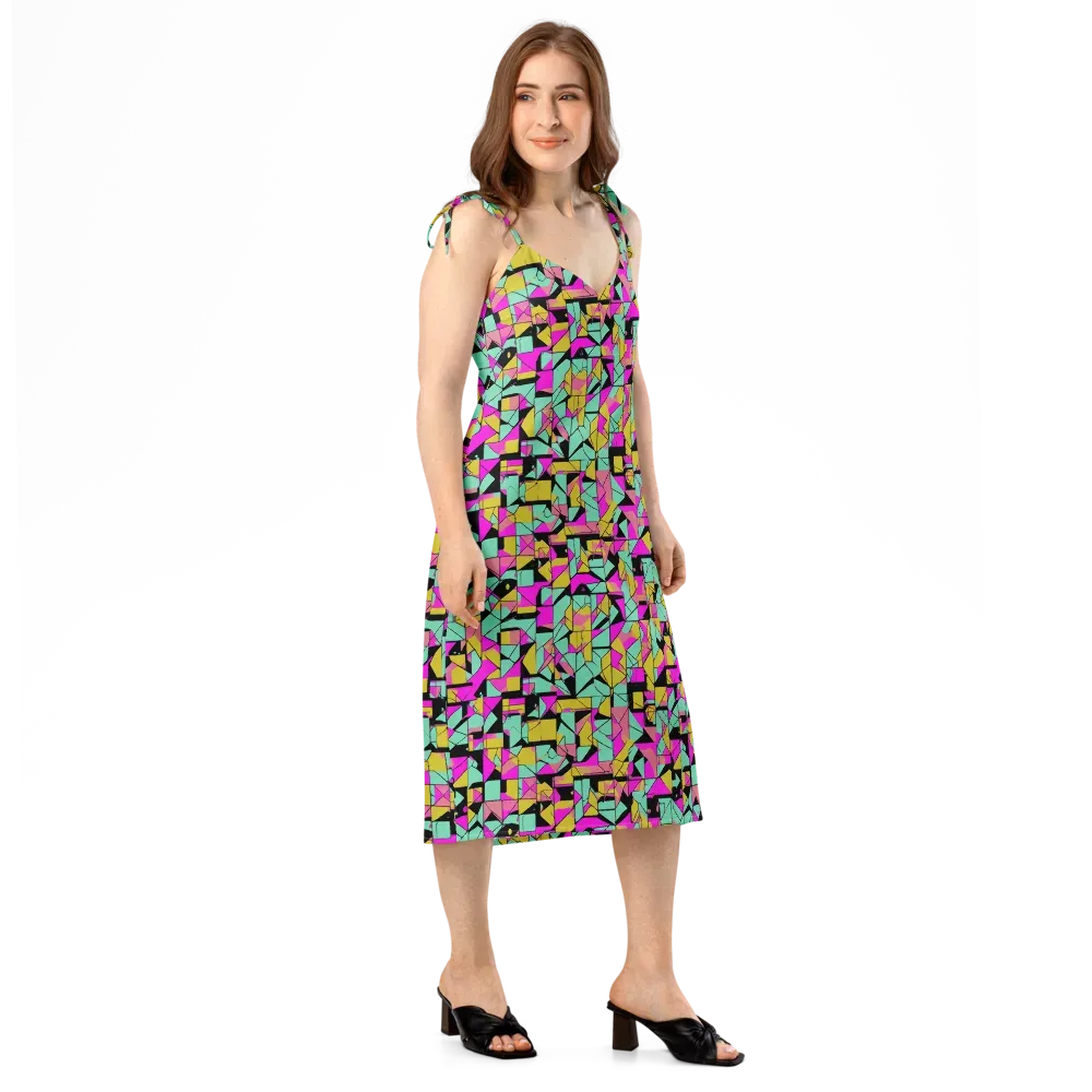 Prism Riot on Slip Dress — Right Front