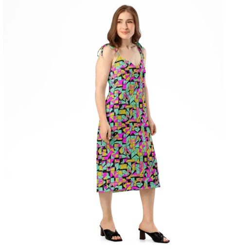 Prism Riot on a Slip Dress