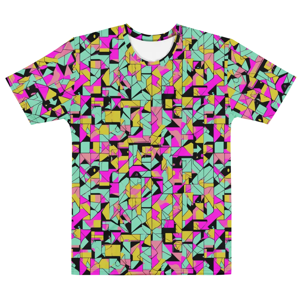 Prism Riot on Men's Cotton Crew Neck T-Shirt — Front