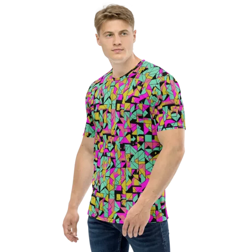 Prism Riot on a Men's Crew Neck T-Shirt
