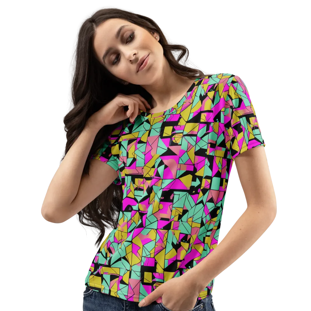 Prism Riot on Women's Crew Neck T-Shirt — Left Front
