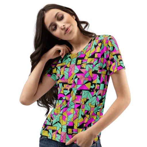 Prism Riot on a Women's Crew Neck T-Shirt