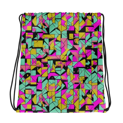 Prism Riot on a Drawstring Bag