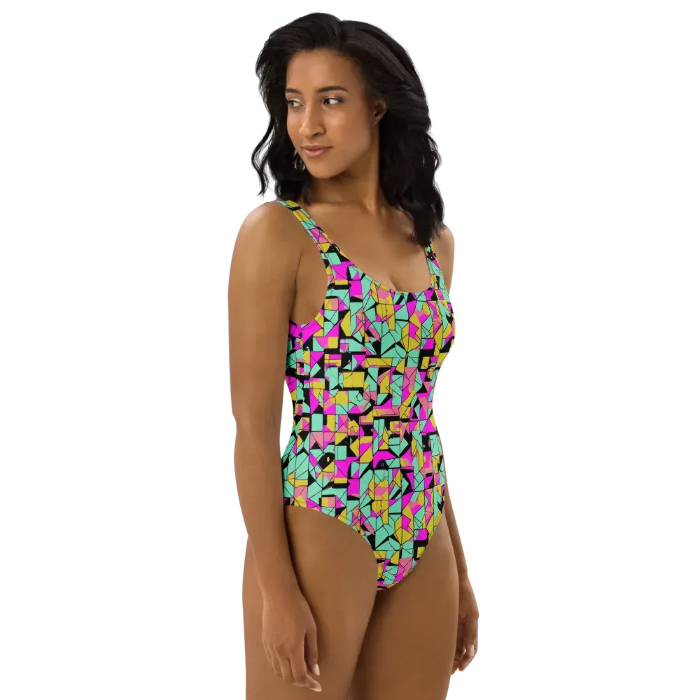 Prism Riot on One-Piece Swimsuit — Right