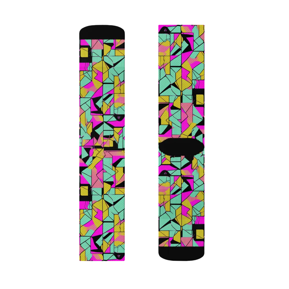 Prism Riot on Socks — Right Sock