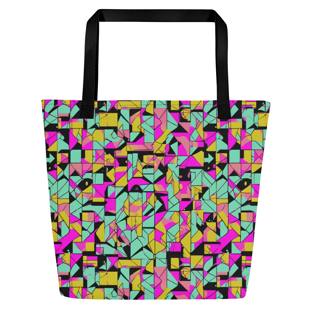 Prism Riot on Large Tote Bag W/ Pocket — Front