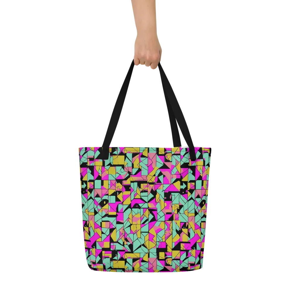 Prism Riot on Large Tote Bag W/ Pocket — Front