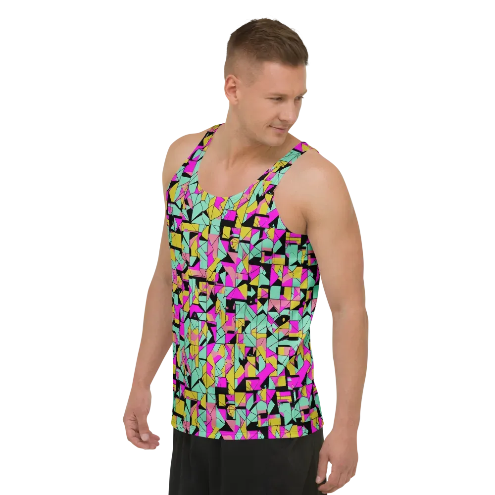 Prism Riot on Men's Tank Top — Left Front