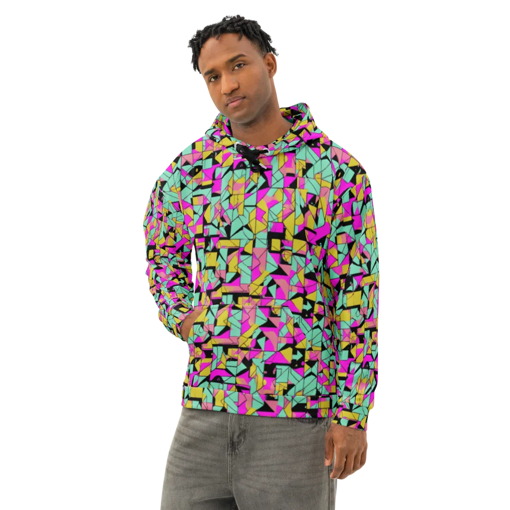 Prism Riot on Cotton Hoodie — Left Front