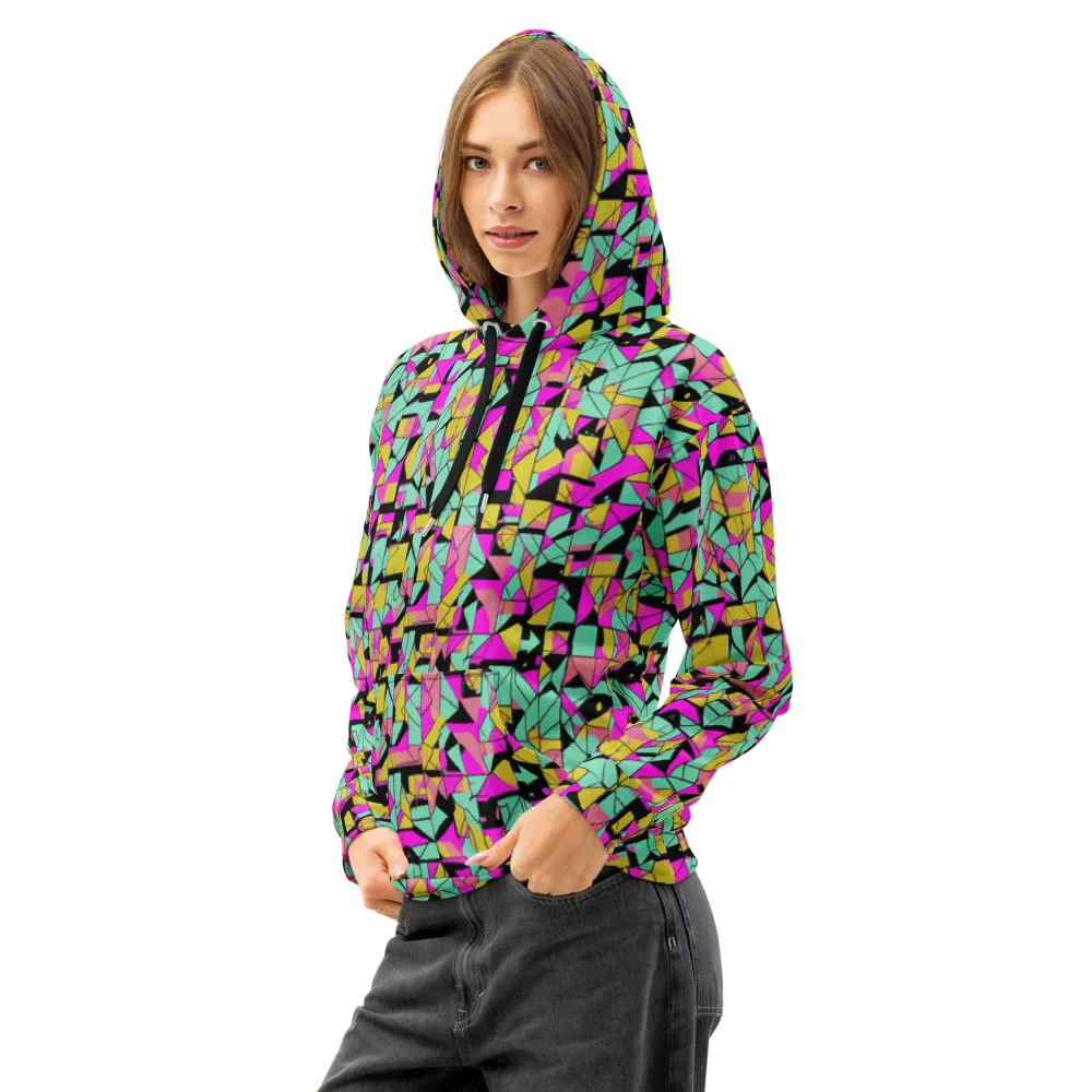 Prism Riot on Cotton Hoodie — Left Front
