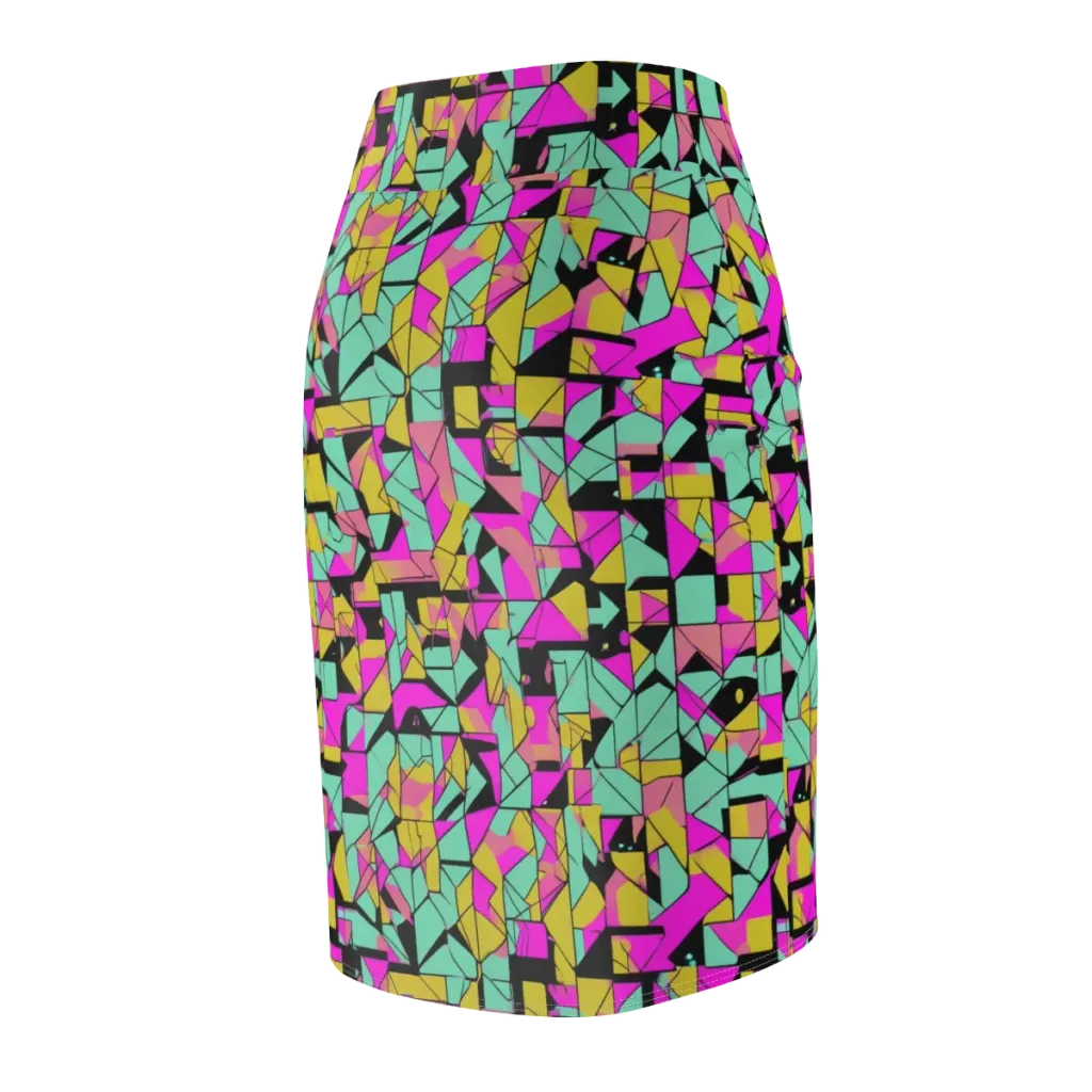 Prism Riot on Pencil Skirt — Back Side
